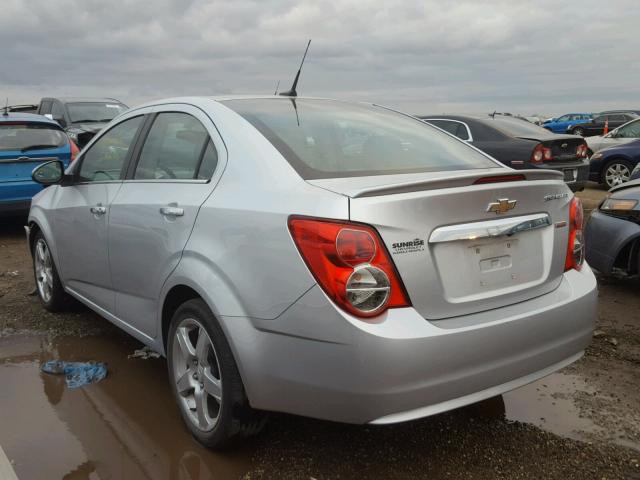 1G1JE5SB5E4203802 - 2014 CHEVROLET SONIC LTZ SILVER photo 3