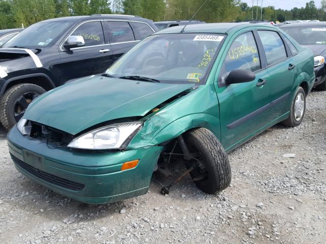 1FAFP33P92W242257 - 2002 FORD FOCUS LX GREEN photo 2