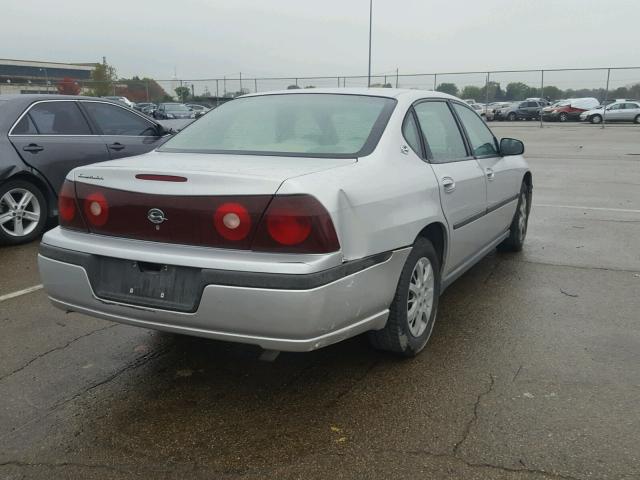 2G1WF52E839300578 - 2003 CHEVROLET IMPALA SILVER photo 4