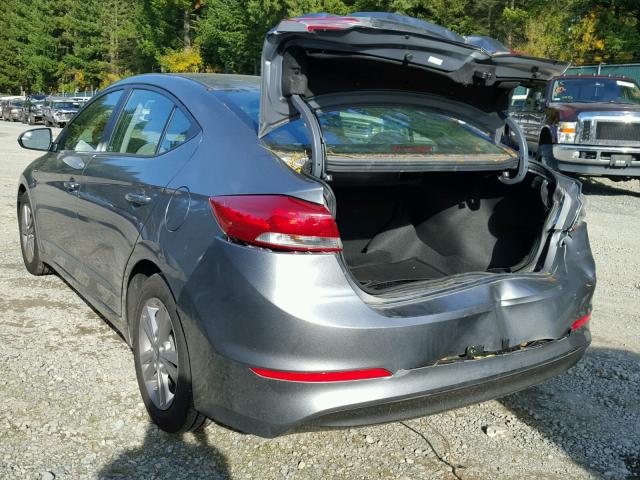 KMHD84LF3HU400930 - 2017 HYUNDAI ELANTRA SE GRAY photo 3