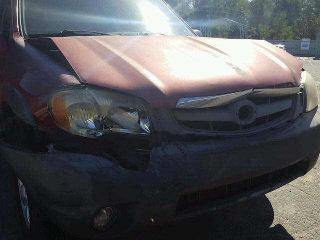 4F2YZ04104KM26891 - 2004 MAZDA TRIBUTE LX MAROON photo 7