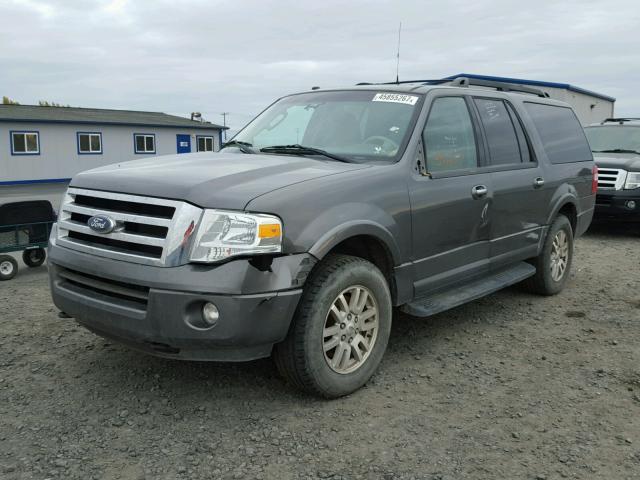 1FMJK1J56CEF10385 - 2012 FORD EXPEDITION GRAY photo 2