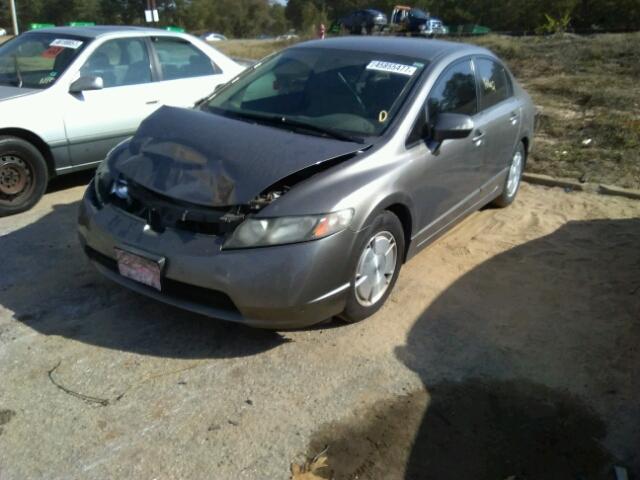 JHMFA36248S008392 - 2008 HONDA CIVIC HYBR BROWN photo 2