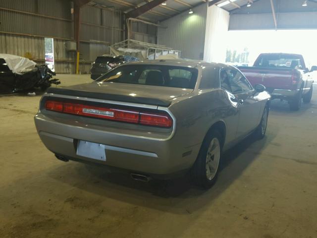 2C3CDYAG0EH247330 - 2014 DODGE CHALLENGER SILVER photo 4