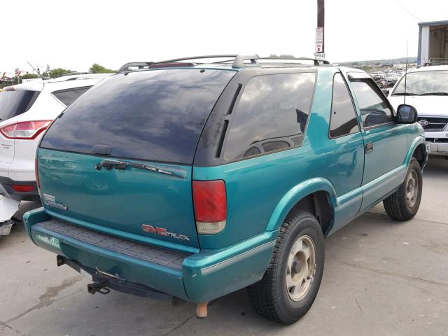 1GKCS18W4TK519376 - 1996 GMC JIMMY GREEN photo 4