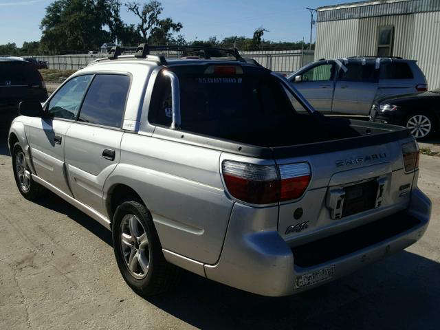 4S4BT62CX66106211 - 2006 SUBARU BAJA SPORT SILVER photo 3