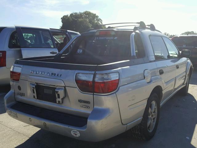 4S4BT62CX66106211 - 2006 SUBARU BAJA SPORT SILVER photo 4