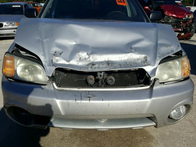 4S4BT62CX66106211 - 2006 SUBARU BAJA SPORT SILVER photo 9