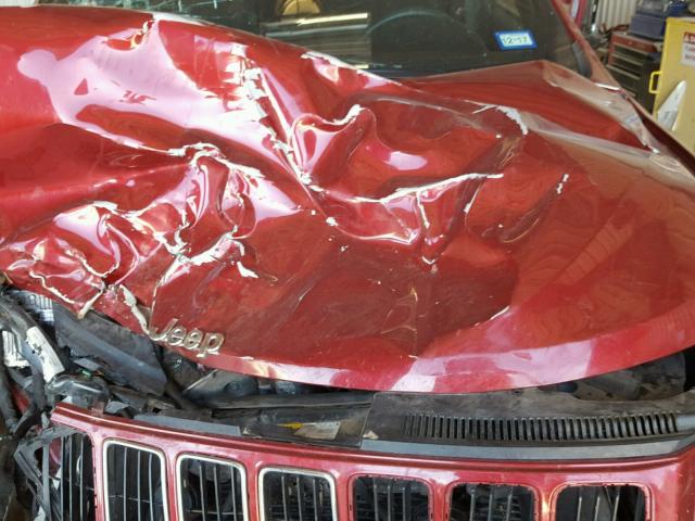 1C4RJEAG6EC450917 - 2014 JEEP GRAND CHER RED photo 7