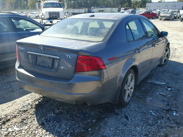 19UUA662X4A059195 - 2004 ACURA TL GRAY photo 4