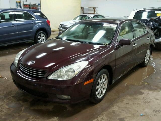 JTHBA30GX45009266 - 2004 LEXUS ES 330 PURPLE photo 2