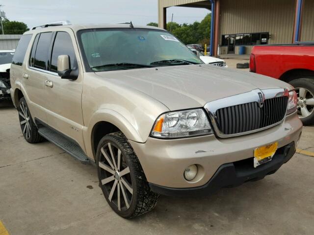 5LMEU88H24ZJ52424 - 2004 LINCOLN AVIATOR TAN photo 1