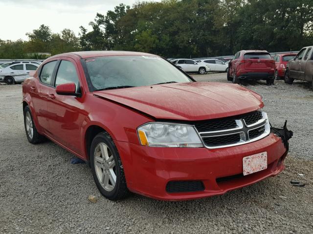 1B3BD1FB2BN596313 - 2011 DODGE AVENGER MA RED photo 1