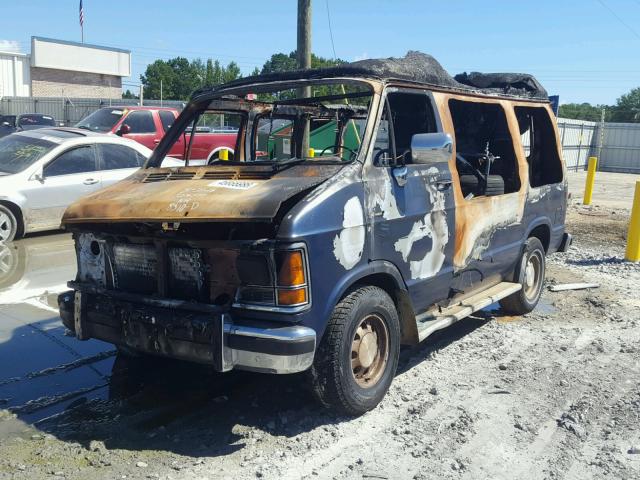 2B6HB21X9MK462117 - 1991 DODGE RAM VAN B2 BURN photo 2