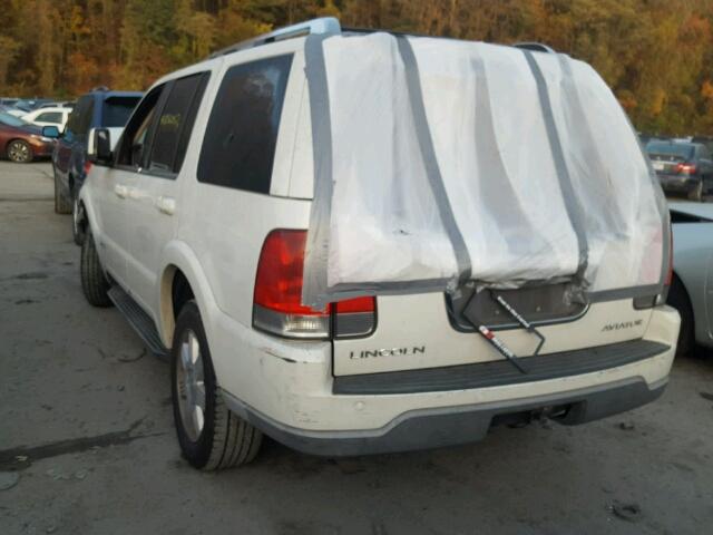 5LMEU78H73ZJ13112 - 2003 LINCOLN AVIATOR WHITE photo 3