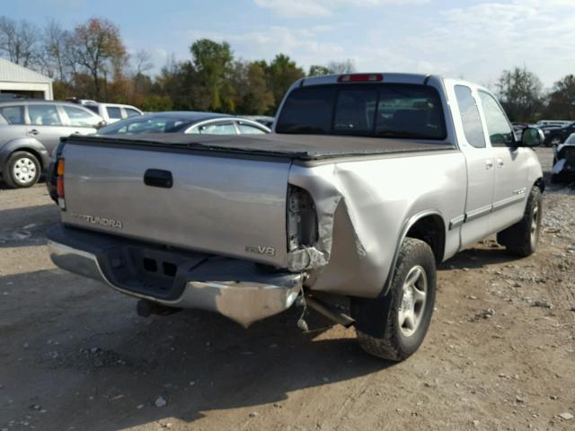 5TBRT34122S252571 - 2002 TOYOTA TUNDRA ACC GRAY photo 4