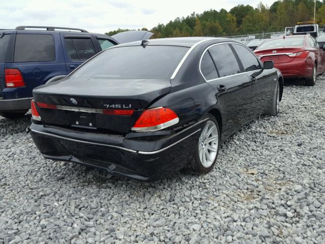 WBAGN63402DR01301 - 2002 BMW 745 LI BLACK photo 4