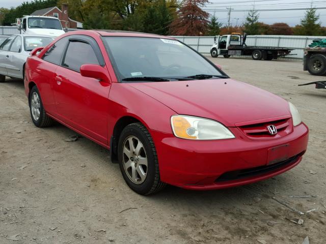 1HGEM22993L048702 - 2003 HONDA CIVIC EX RED photo 1