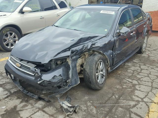 2G1WB5EK9A1132149 - 2010 CHEVROLET IMPALA LT GRAY photo 2