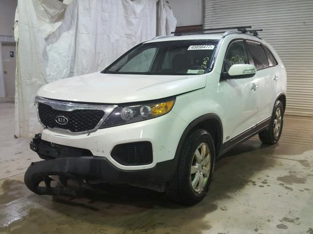 5XYKTDA28BG124098 - 2011 KIA SORENTO BA WHITE photo 2