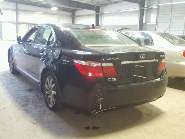 JTHBL46F675049685 - 2007 LEXUS LS 460 BLACK photo 3