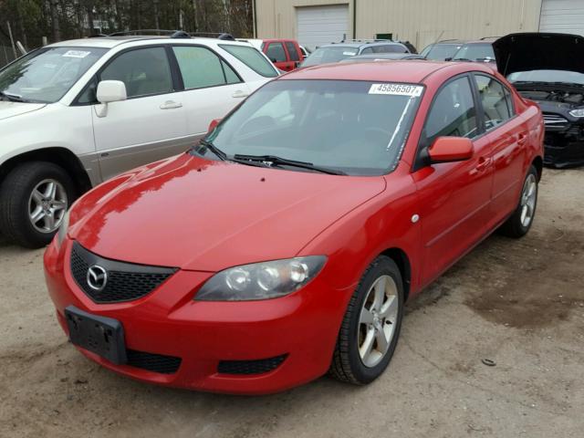 JM1BK12F761460639 - 2006 MAZDA 3 I RED photo 2