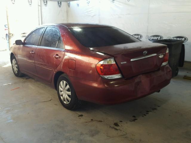 4T1BE32K75U062176 - 2005 TOYOTA CAMRY BURGUNDY photo 3