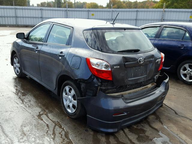 2T1KE40E39C009940 - 2009 TOYOTA COROLLA MA CHARCOAL photo 3