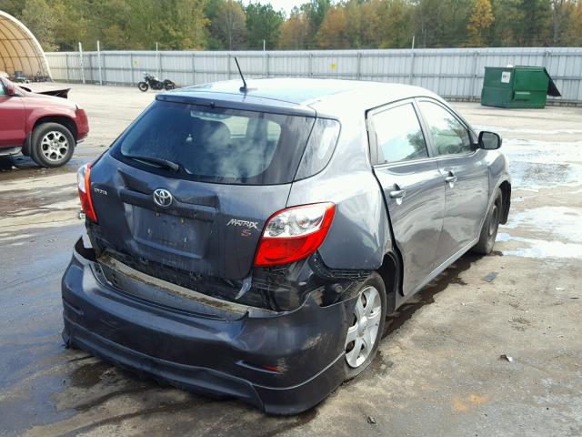 2T1KE40E39C009940 - 2009 TOYOTA COROLLA MA CHARCOAL photo 4