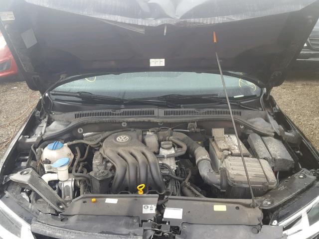 3VW1K7AJ6CM349564 - 2012 VOLKSWAGEN JETTA BASE BLACK photo 7