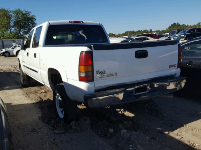 1GTHK23D67F148278 - 2007 GMC SIERRA K25 WHITE photo 3