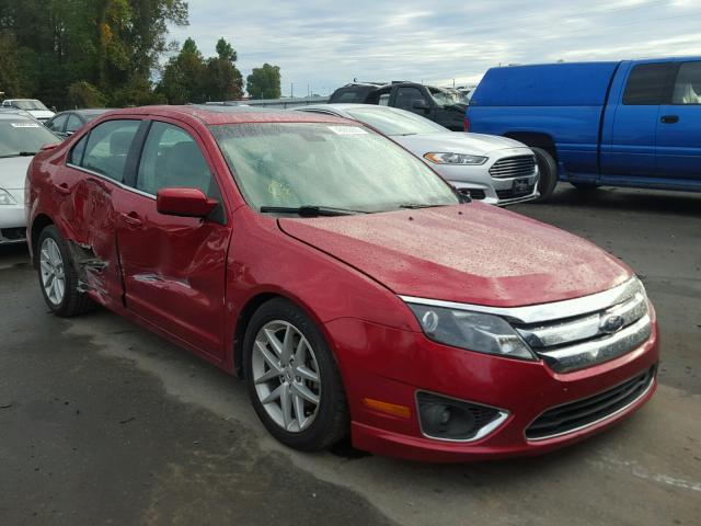 3FAHP0JGXBR327394 - 2011 FORD FUSION SEL BURGUNDY photo 1