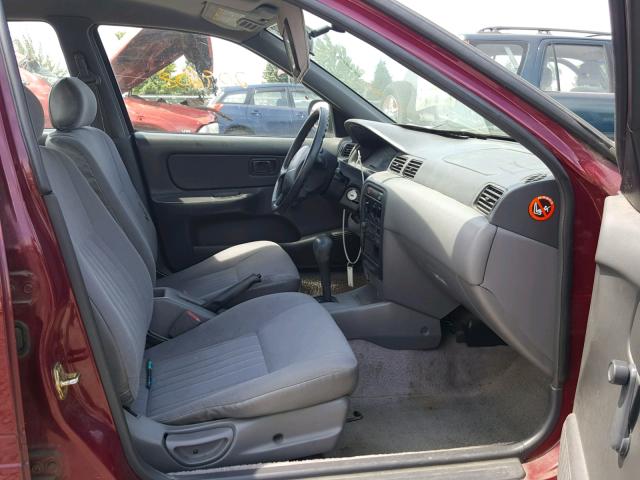 3N1AB41DXBL018154 - 1997 NISSAN SENTRA E/X BURGUNDY photo 5