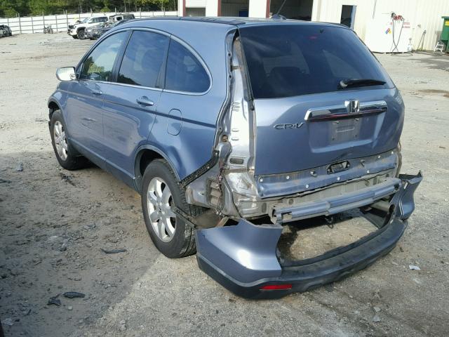 JHLRE38747C034501 - 2007 HONDA CR-V BLUE photo 3