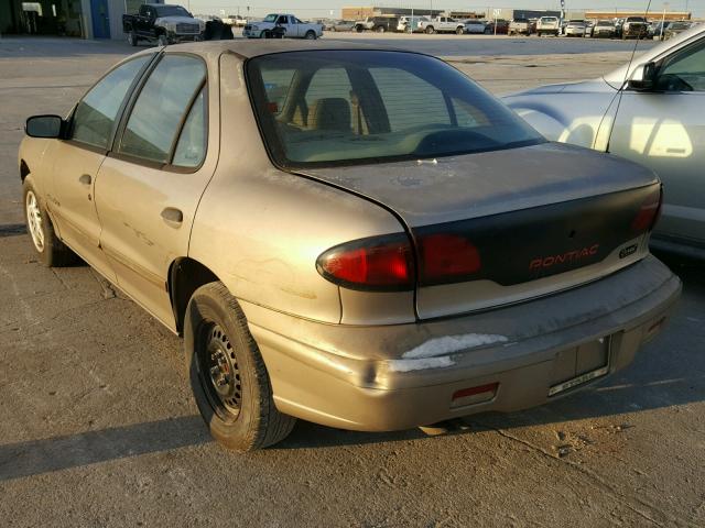 1G2JB524XV7572420 - 1997 PONTIAC SUNFIRE SE BROWN photo 3