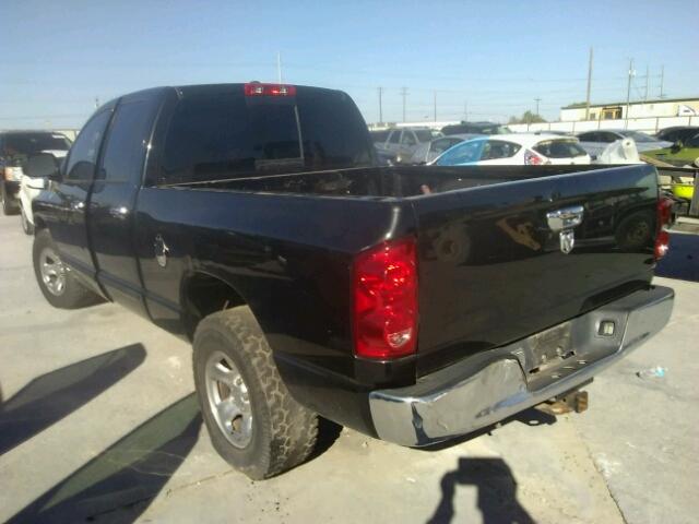 1D7HA18207S122194 - 2007 DODGE RAM 1500 S BLACK photo 3