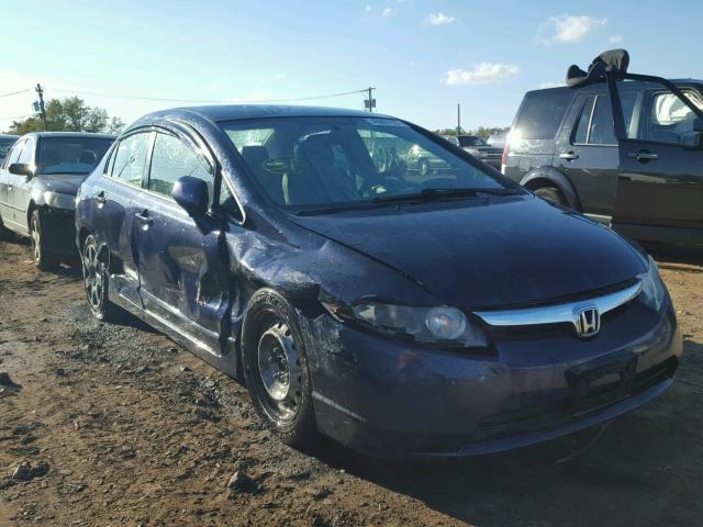 1HGFA16588L067652 - 2008 HONDA CIVIC BLUE photo 1