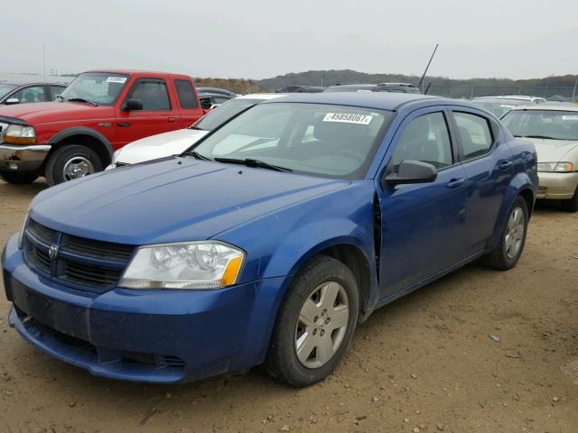 1B3CC4FB2AN106413 - 2010 DODGE AVENGER BLUE photo 2