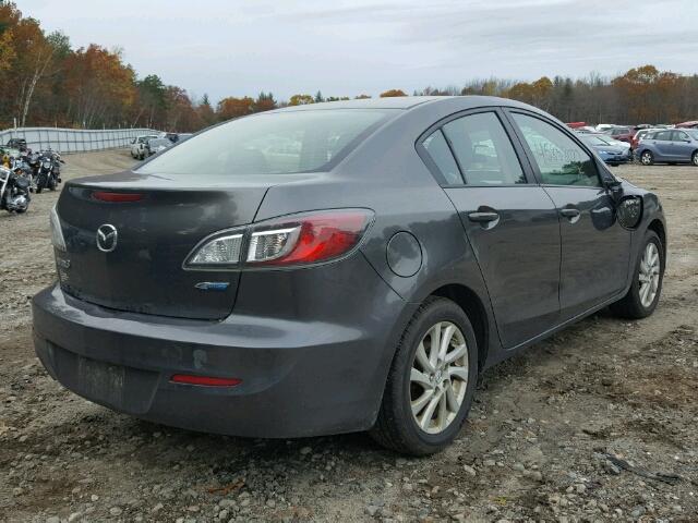 JM1BL1W85C1663419 - 2012 MAZDA 3 I GRAY photo 4