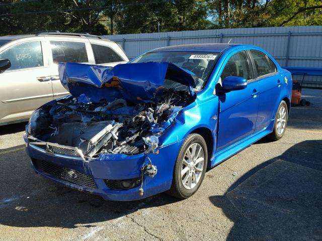 JA32U2FU4FU025132 - 2015 MITSUBISHI LANCER ES BLUE photo 2