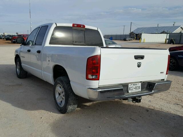 1D7HA18D65S255203 - 2005 DODGE RAM 1500 S WHITE photo 3