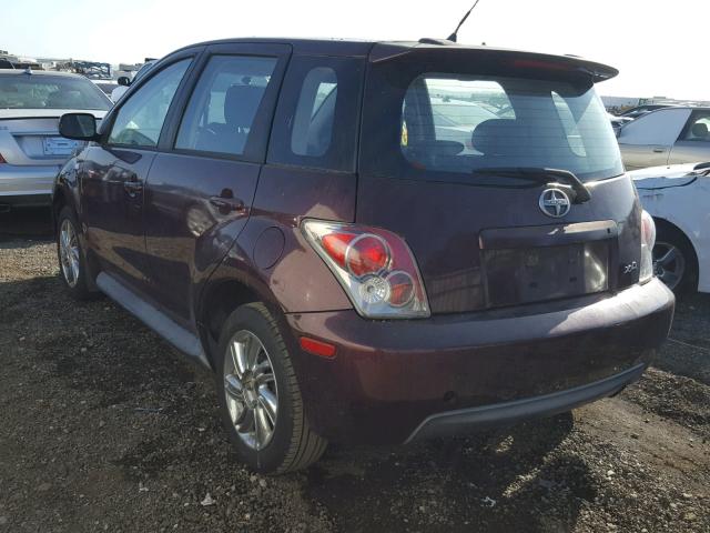 JTKKT624350104162 - 2005 TOYOTA SCION XA MAROON photo 3