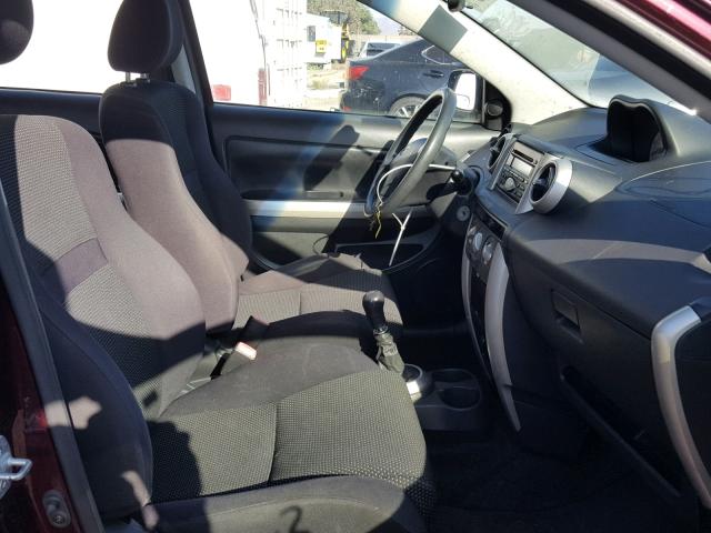 JTKKT624350104162 - 2005 TOYOTA SCION XA MAROON photo 5