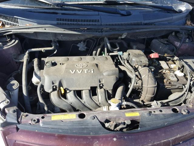 JTKKT624350104162 - 2005 TOYOTA SCION XA MAROON photo 7