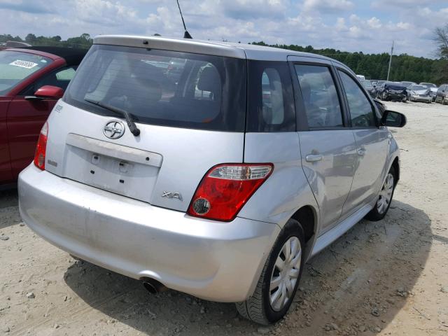 JTKKT624860169512 - 2006 TOYOTA SCION XA SILVER photo 4