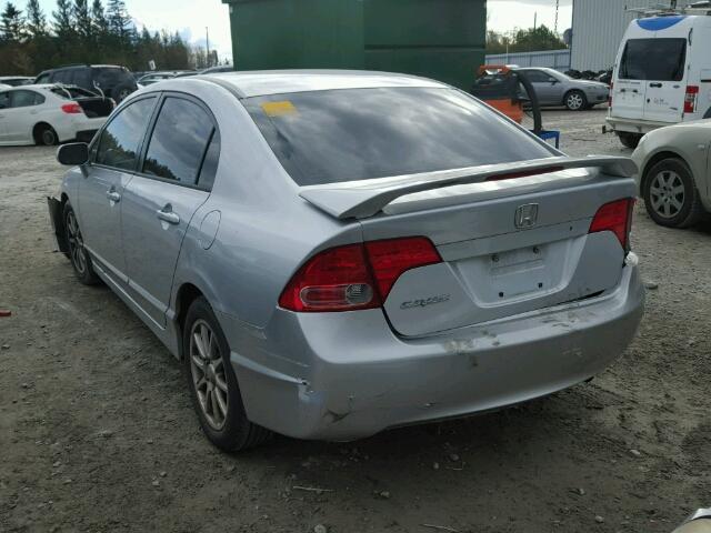 2HGFA16847H012721 - 2007 HONDA CIVIC EX SILVER photo 3