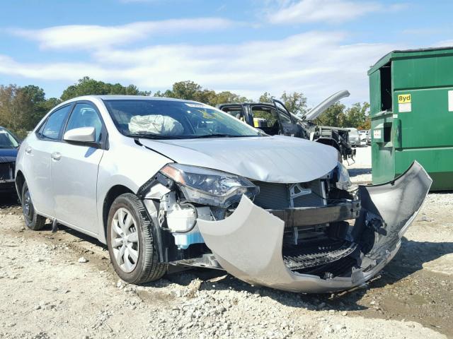 2T1BURHEXFC464140 - 2015 TOYOTA COROLLA L SILVER photo 1