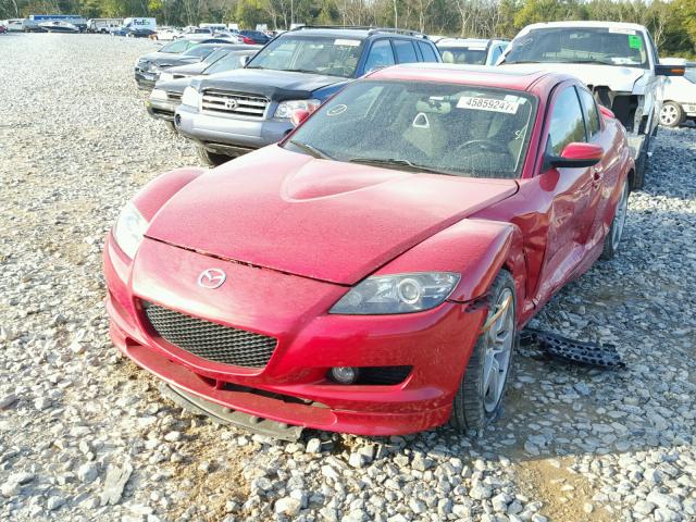 JM1FE173X50156121 - 2005 MAZDA RX8 RED photo 2