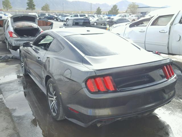 1FA6P8TH6F5426069 - 2015 FORD MUSTANG GRAY photo 3