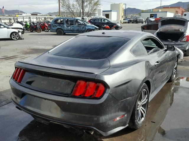 1FA6P8TH6F5426069 - 2015 FORD MUSTANG GRAY photo 4